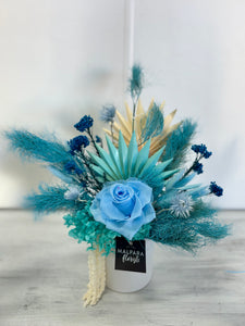 Cool blues - dried arrangement