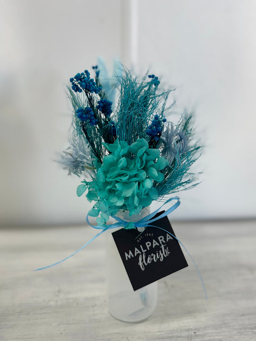 Cool blues - dried arrangement