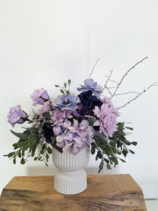 Faux arrangement purples