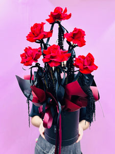 Ella - 6 red rose arrangement