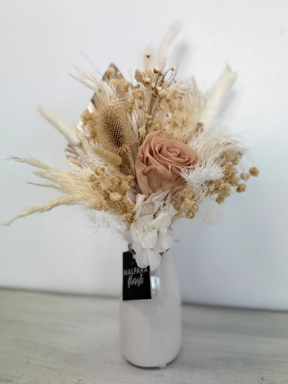 Cream and beige dried arrangement