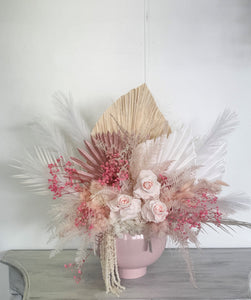 Extra large Pink dried and preserved arrangement