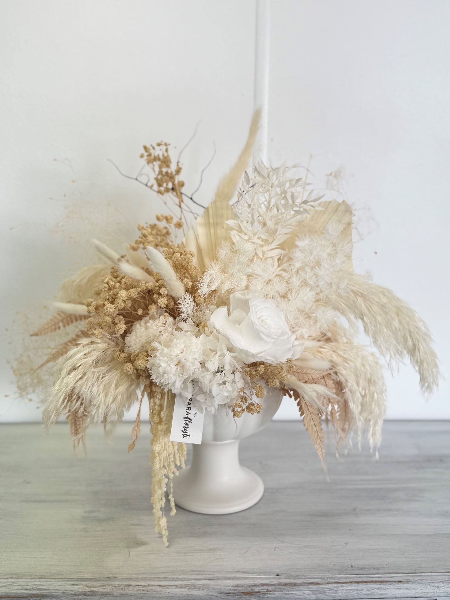 Nude neutrals dried and preserved arrangement
