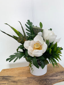 Faux arrangement magnolia